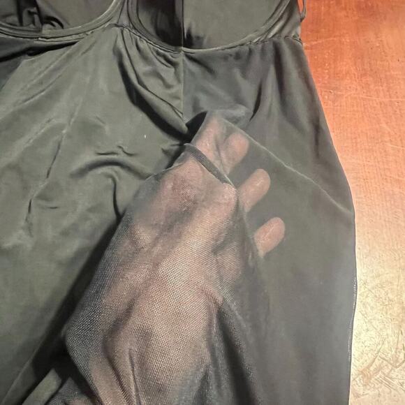 Cacique Seriously Sexy Collection Teddie and Panty Set Black 18/20 Feminine Goth - Picture 6 of 16